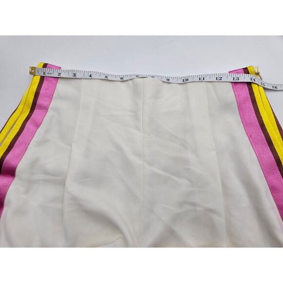 Kate Spade New York Women's Size 6 Ivory Shorts w/Pink and Yellow Stripes - Picture 6 of 9